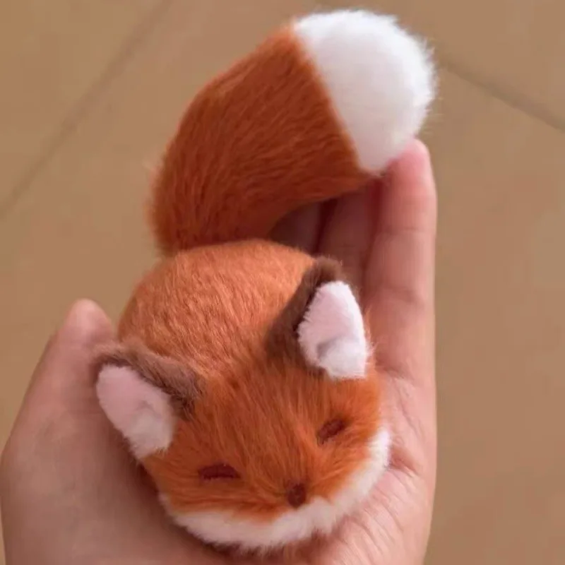 Kawaii Fluffy Plush Fox Hair Barrettes Cute 3D Fox Tail Bangs Clips Women Cartoon Animal Side Hair Accessories