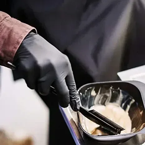 Disposable Black Gloves Unisex Latex Free Nitrile PVC Thick Splayed Fingers Housework Cleaning Car Pet Care Cooking Tools Women