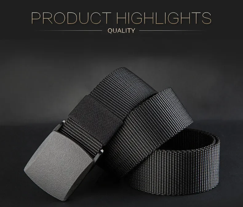 PAUL HUEMAN Military Automatic Buckle Nylon Belt Outdoor Hunting Multifunctional Tactical Canvas Belt High Quality Men Belt