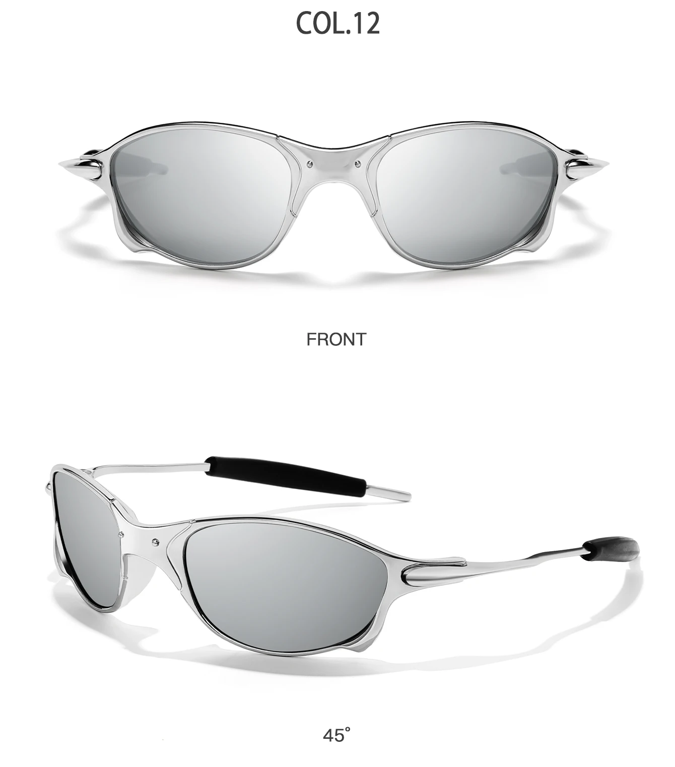 Men And Women Polarized Sunglasses Metal Frame Glasses With UV Protection for Outdoor Sports Cycling Running Hiking Driving