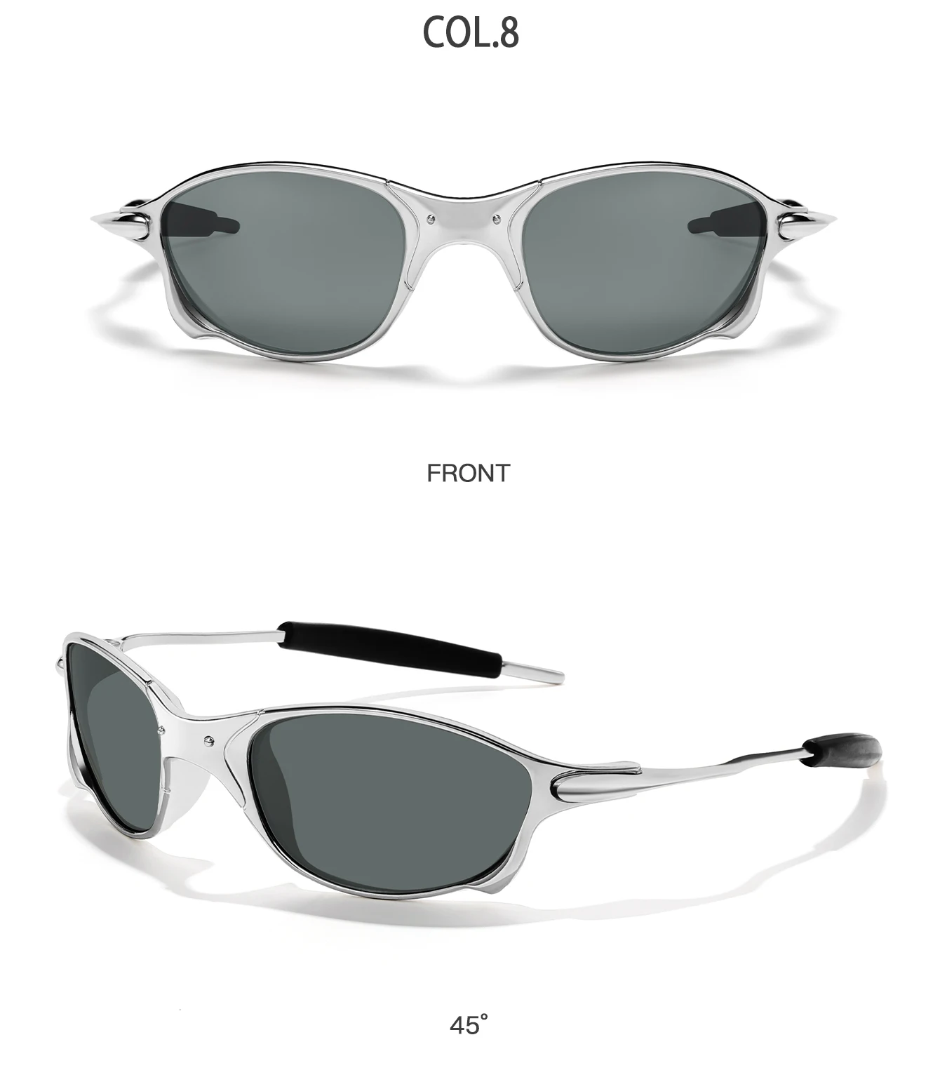 Men And Women Polarized Sunglasses Metal Frame Glasses With UV Protection for Outdoor Sports Cycling Running Hiking Driving