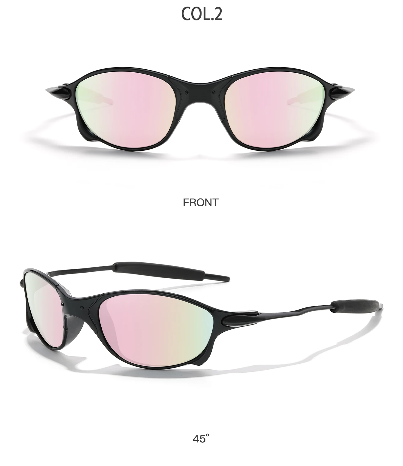 Men And Women Polarized Sunglasses Metal Frame Glasses With UV Protection for Outdoor Sports Cycling Running Hiking Driving