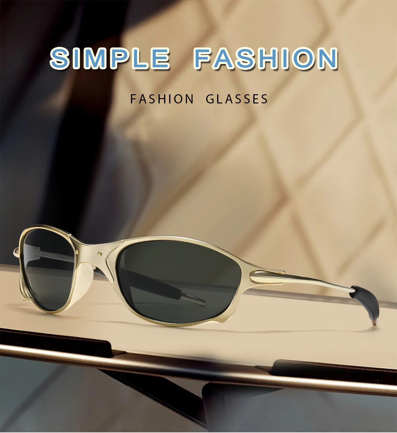 Men And Women Polarized Sunglasses Metal Frame Glasses With UV Protection for Outdoor Sports Cycling Running Hiking Driving