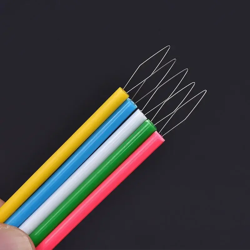 Leader Beader Threading Needle Sewing Tools Cylindrical Colorful Needle Threader Sewing Threader DIY Accessories
