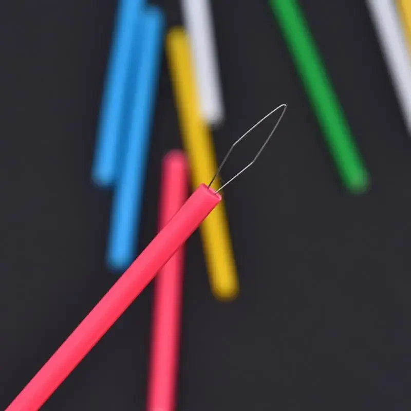 Leader Beader Threading Needle Sewing Tools Cylindrical Colorful Needle Threader Sewing Threader DIY Accessories