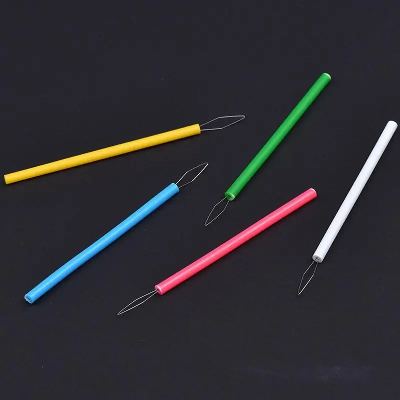Leader Beader Threading Needle Sewing Tools Cylindrical Colorful Needle Threader Sewing Threader DIY Accessories