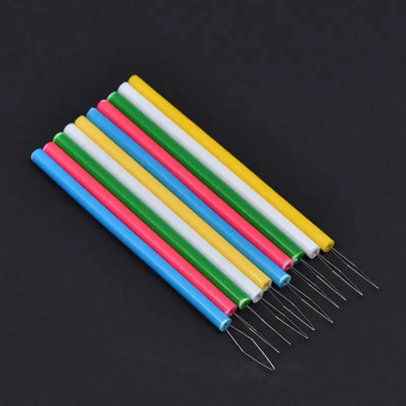Leader Beader Threading Needle Sewing Tools Cylindrical Colorful Needle Threader Sewing Threader DIY Accessories