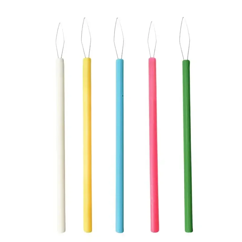Leader Beader Threading Needle Sewing Tools Cylindrical Colorful Needle Threader Sewing Threader DIY Accessories