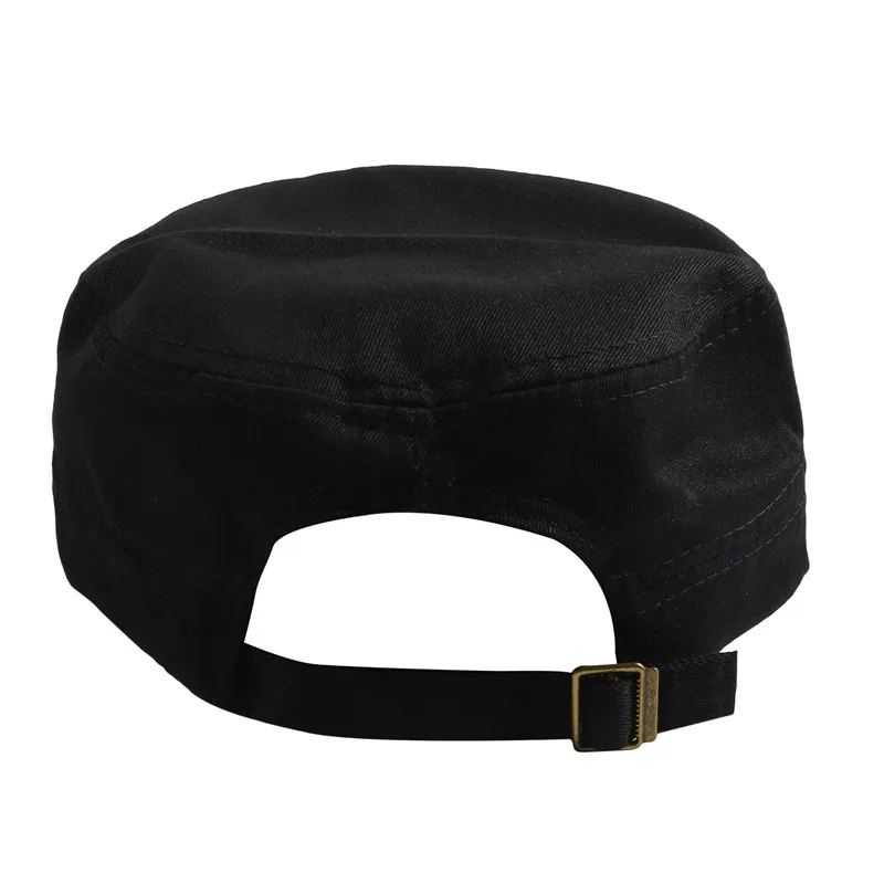 1PC Fashion Men Women Five Colors Unisex Adjustable Classic Style Plain Flat Vintage Army Hat Cadet Military Patrol Cap