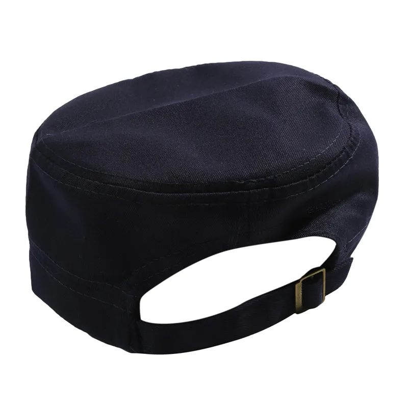 1PC Fashion Men Women Five Colors Unisex Adjustable Classic Style Plain Flat Vintage Army Hat Cadet Military Patrol Cap