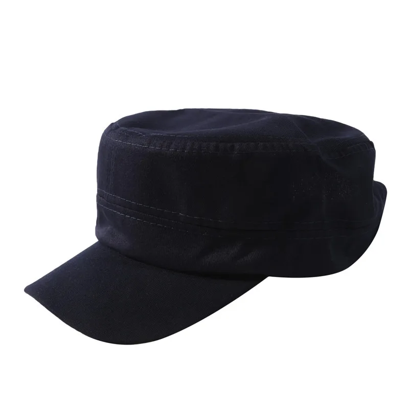 1PC Fashion Men Women Five Colors Unisex Adjustable Classic Style Plain Flat Vintage Army Hat Cadet Military Patrol Cap