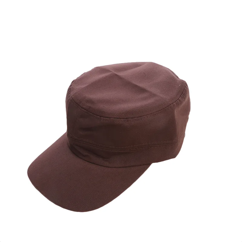 1PC Fashion Men Women Five Colors Unisex Adjustable Classic Style Plain Flat Vintage Army Hat Cadet Military Patrol Cap