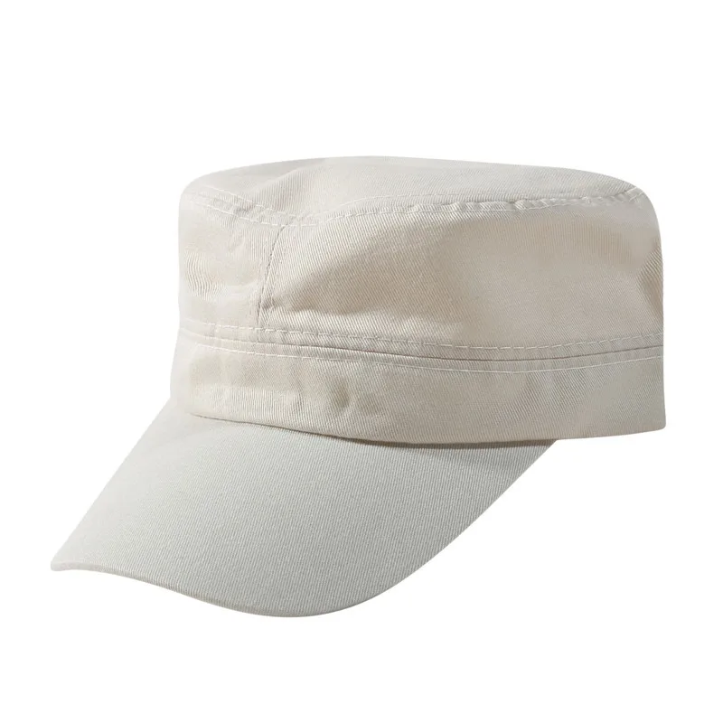 1PC Fashion Men Women Five Colors Unisex Adjustable Classic Style Plain Flat Vintage Army Hat Cadet Military Patrol Cap