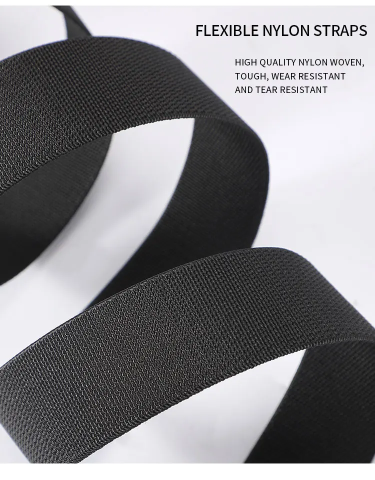 New Stretch Belt For Men and Women Quick Release Buckle Strong Real Nylon Unisex Elastic Belt Overalls Work Belt