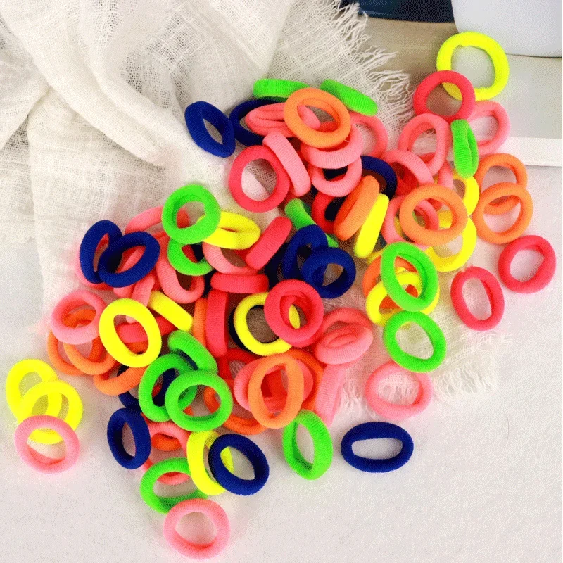 200/300PCS Women Girls Hair Ties Elastic Hair Bands Ponytail Hold Rubber Bands Scrunchie Hair Accessories for Girl Headband