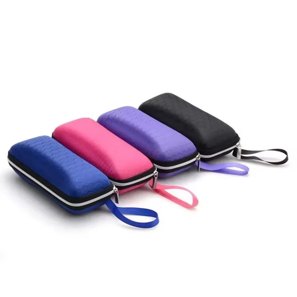 Honeycomb Glasses Case Storage Box Zipper Spectacle Case Sunglasses Case Black Sunglasses Zipper Bag