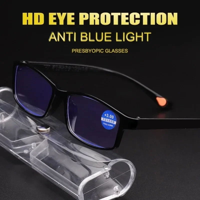 8PCS Men Reading Glasses for Men Women Unisex Ultra-light Presbyopic Glasses Optical Lenses +1.0 +1.5 +2.0 +2.5 +3.0 +3.5 +4.0
