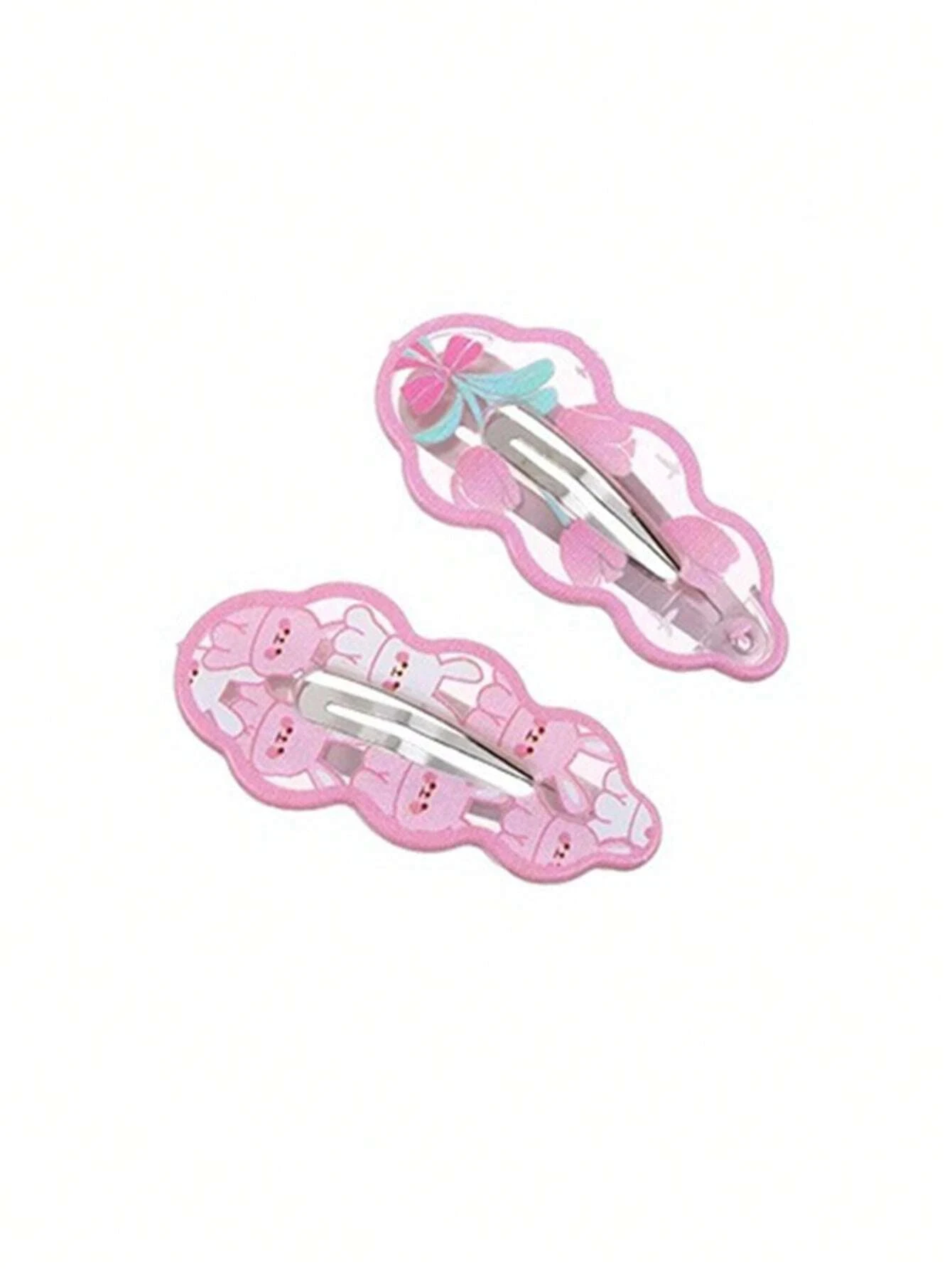 10Pcs Cute Pink Rabbit Hair Clip, Bangs Clip,Side Hair Clip,Hair Accessories,Suitable For Daily Use,School Stuff,Pink Hair Clips