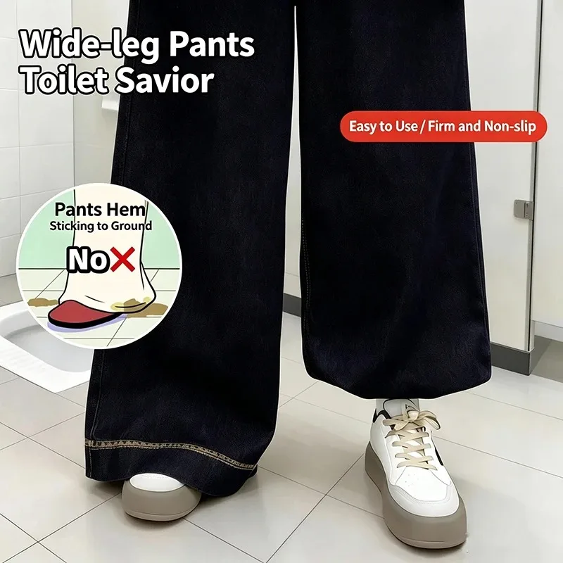 2/4Pcs Adjustable Elastic Leg Hem Tightening Bands For Wide Leg Pants, Length Shortener, Hemming Cuff, High Elasticity, Reusable