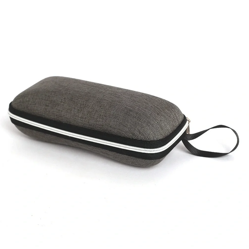 1pc Premium Cool Fresh Glasses Case PU Leather Portable Sunglasses Storage Box Durable Protective Container Eyewear Accessories