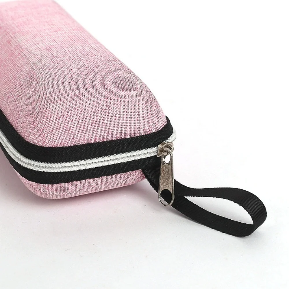1pc Premium Cool Fresh Glasses Case PU Leather Portable Sunglasses Storage Box Durable Protective Container Eyewear Accessories