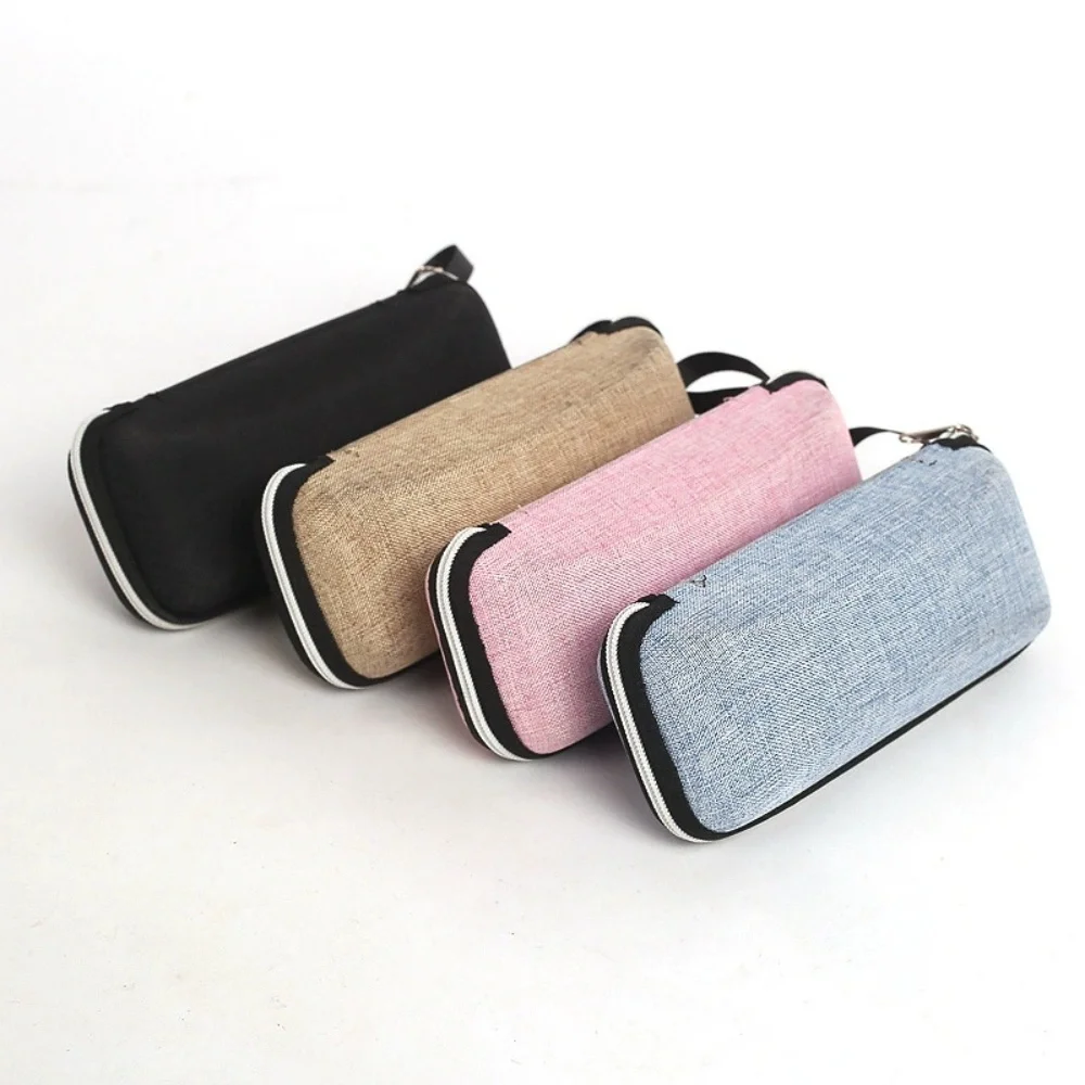 1pc Premium Cool Fresh Glasses Case PU Leather Portable Sunglasses Storage Box Durable Protective Container Eyewear Accessories