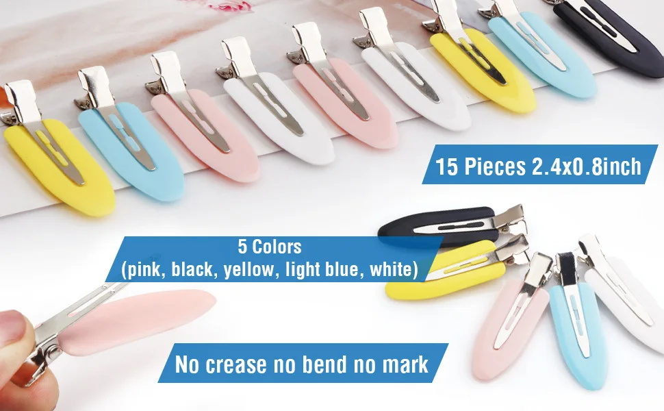 10pcs/set No Crease Basic Hair Clips For Women Girls Hair Styling Makeup No Bend Hairpins Barrettes Fashion Hair Accessories