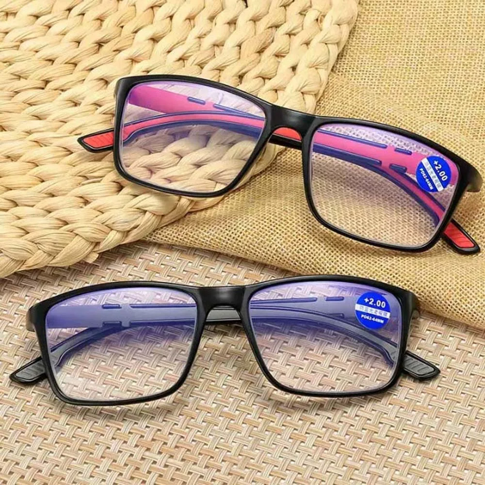 3pcs Office Alloy Elderly Reading Eyewears TR PC Unisex Presbyopic Glasses Lightweight Waterproof Anti Blu-ray Glasses Outdoor