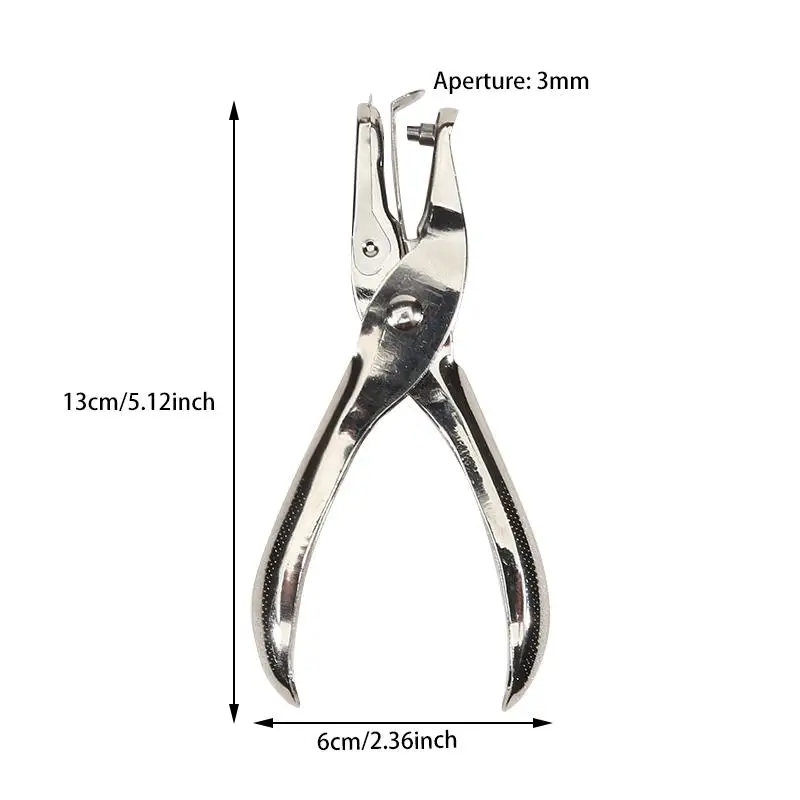 3/6mm Handhold Single Hole Punch Metal Puncher Tool For Scrapbooking Earring Necklace Cards School Stationery Office Supplies