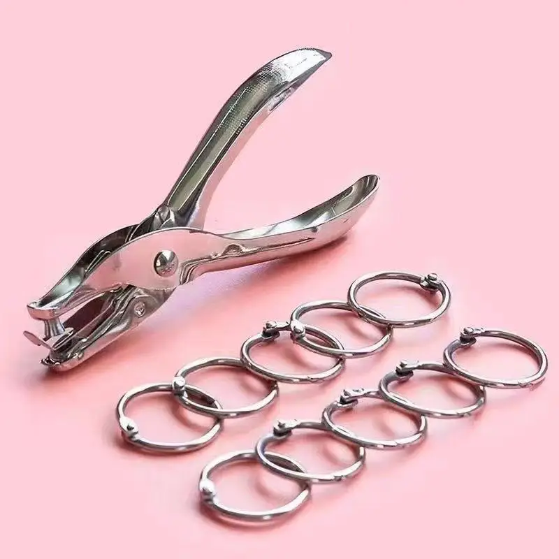 3/6mm Handhold Single Hole Punch Metal Puncher Tool For Scrapbooking Earring Necklace Cards School Stationery Office Supplies