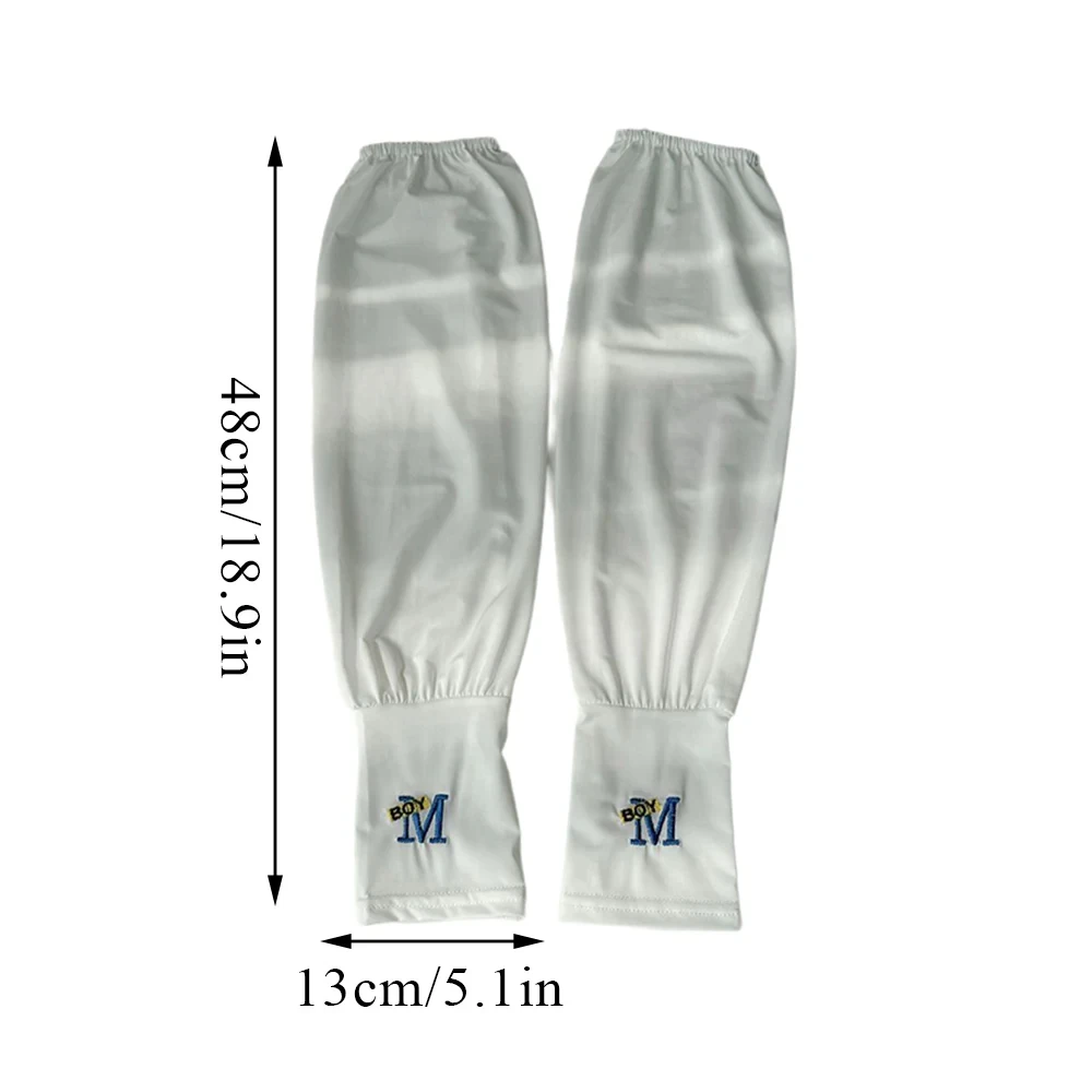 1 Pair Mens Ice Arm Sleeves Sunscreen Elastic Driving Gloves Outdoor UV Protection Arm Cover Sleeves Lightweight Cool Muff New