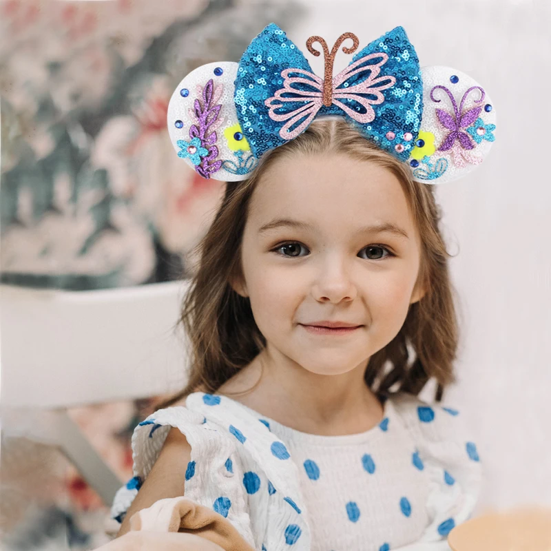 NEW Sullivan Disney Ears Headband Monster Inc Minnie Mouse Hairband Women Cartoon Character Cosplay Hair Accessories Kids Party