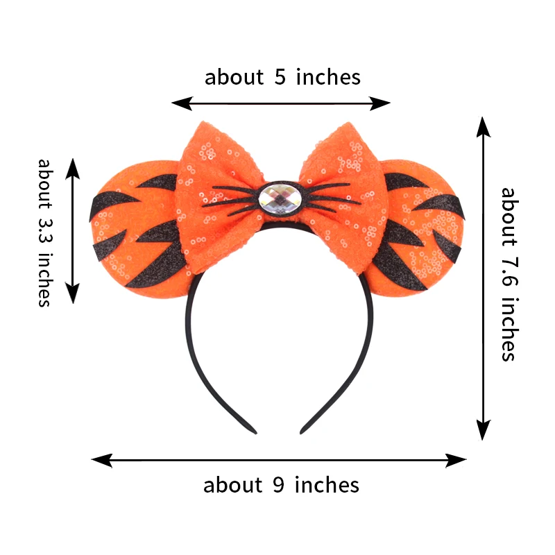 NEW Sullivan Disney Ears Headband Monster Inc Minnie Mouse Hairband Women Cartoon Character Cosplay Hair Accessories Kids Party
