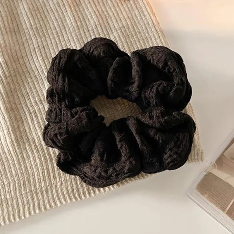 1/3pcs Solid Color Pleated Fabric Hair Ring for Women Simple Ponytail Hair Tie Fashion Girls Do Not Hurt The Hair Scrunchies