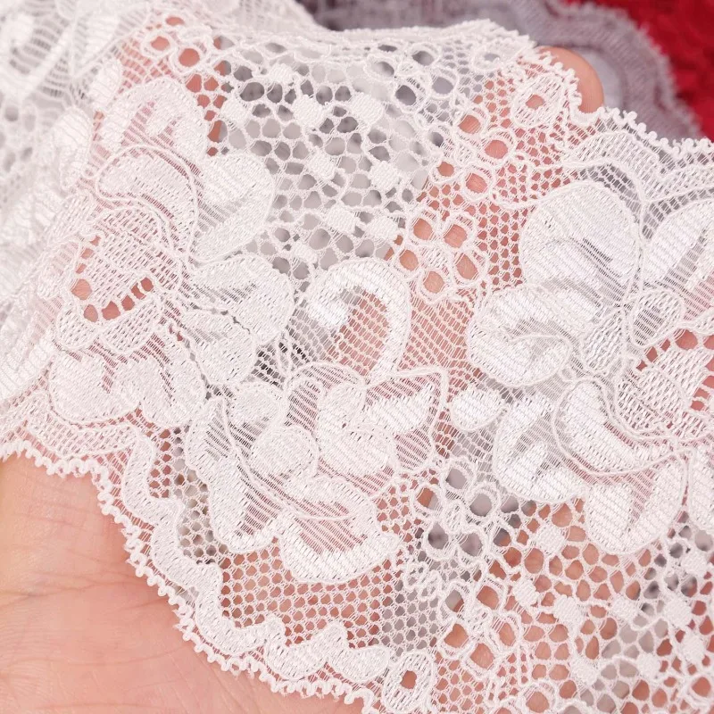 Sweet Wide Lace Hair Band Girls Hollow Lace Elastic Headwrap Hair Accessories Women Fashion Hollow Wide Headwear Hair Hoop