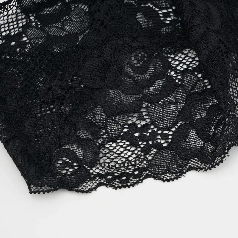 Sweet Wide Lace Hair Band Girls Hollow Lace Elastic Headwrap Hair Accessories Women Fashion Hollow Wide Headwear Hair Hoop