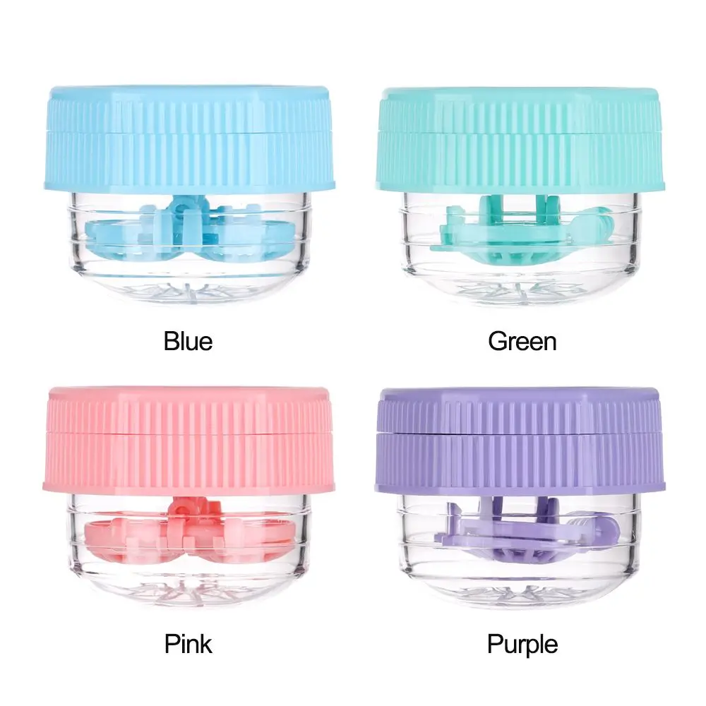 Contact Lens Washer Cartoon Cactus Contact Lenses Cleaning tools Colored Contact Lens Cleaner Stretch Manual Cleaner