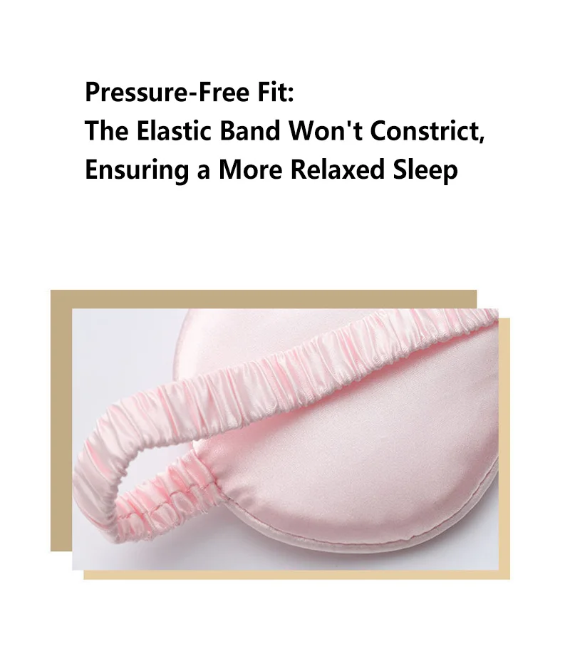 Double-Sided Silk Sleeping Eyeshade Light Blocking Breathable Travel Sleep Eye Mask Shields Protective Safety Goggle Eye Wear