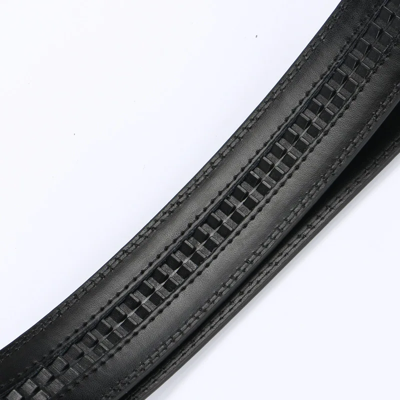 Men's Automatic Buckle Belts No Buckle Belt Brand Belt Men High Quality Male Genuine Strap Jeans Belt 3.5cm Belts