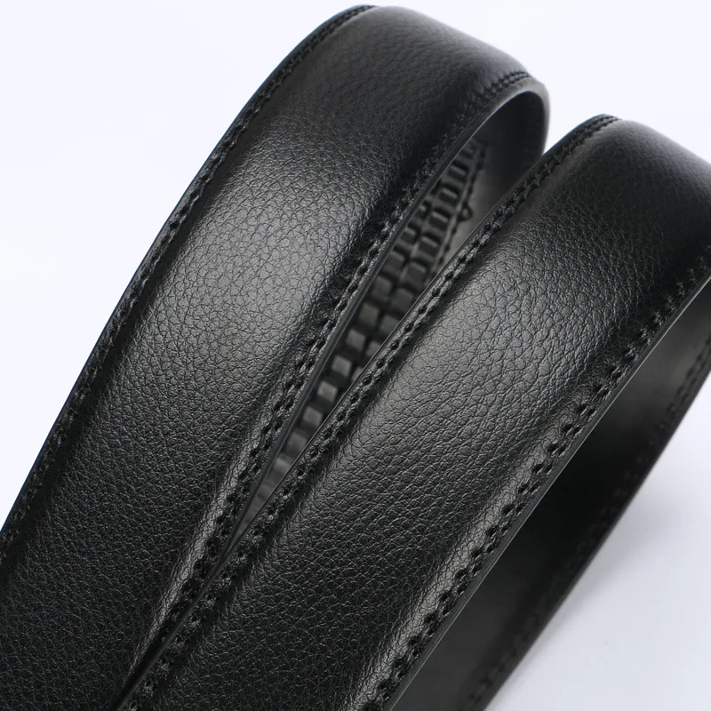 Men's Automatic Buckle Belts No Buckle Belt Brand Belt Men High Quality Male Genuine Strap Jeans Belt 3.5cm Belts
