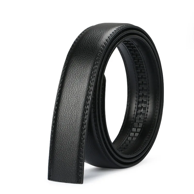 Men's Automatic Buckle Belts No Buckle Belt Brand Belt Men High Quality Male Genuine Strap Jeans Belt 3.5cm Belts