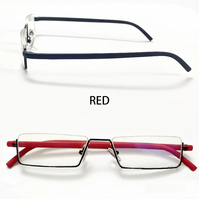 Flexible Half Frame Reading Glasses with Box Men Women Portable Anti-blue Eyeglasses Unisex Presbyopia Eyewear +1.0 To +4.0