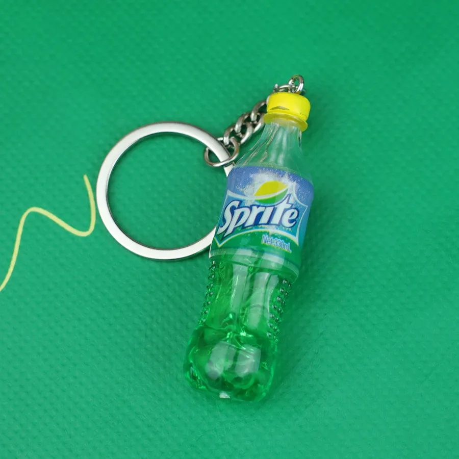 Creative Beverage Bottle Keychain Apparel Accessories Unisex 5 Styles Miniature Cool Hanging Trinket Party Friends Gift Keyring