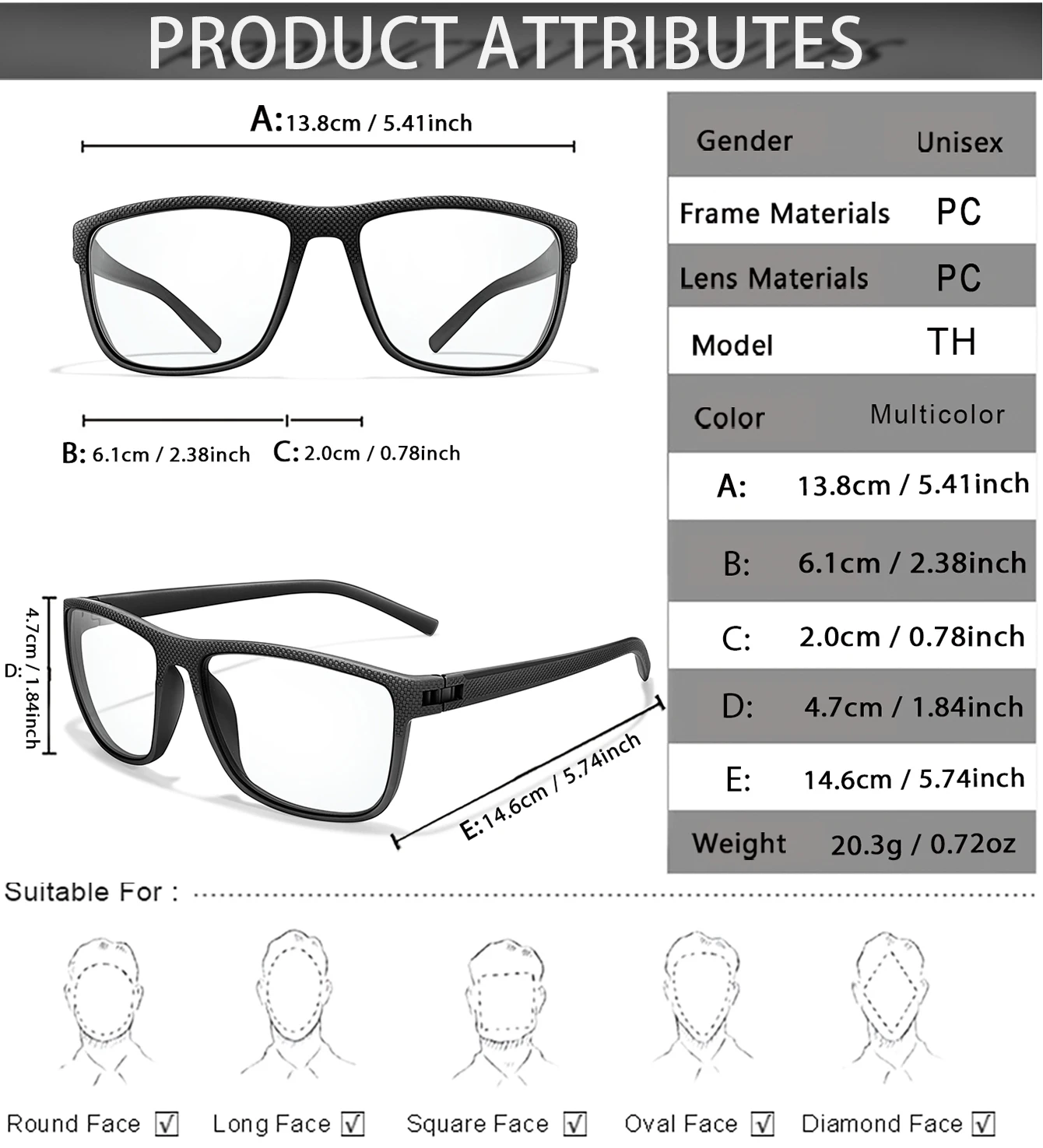 Ultra-Lightweight Rectangular Photochromic Reading Glasses Presbyopic Spectacles for Middle-Aged Elderly Daily Wear Surf
