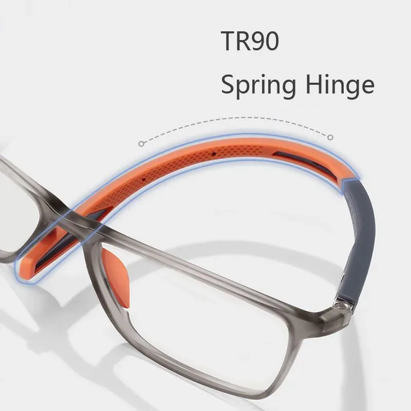 TR90 Sport Reading Glasses Men Ultralight Anti Blue Light Presbyopia Eyeglasses Men's Hyperopia Optical Eyewear Diopters