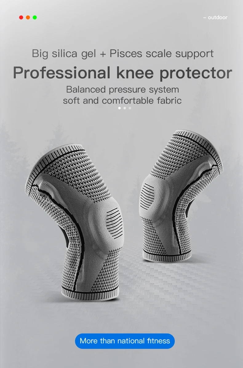 Double Compression Knee Sleeve Support for Knee Pain Sports Running Gym Joint Pain Relief Meniscus Tear Injury Recovery