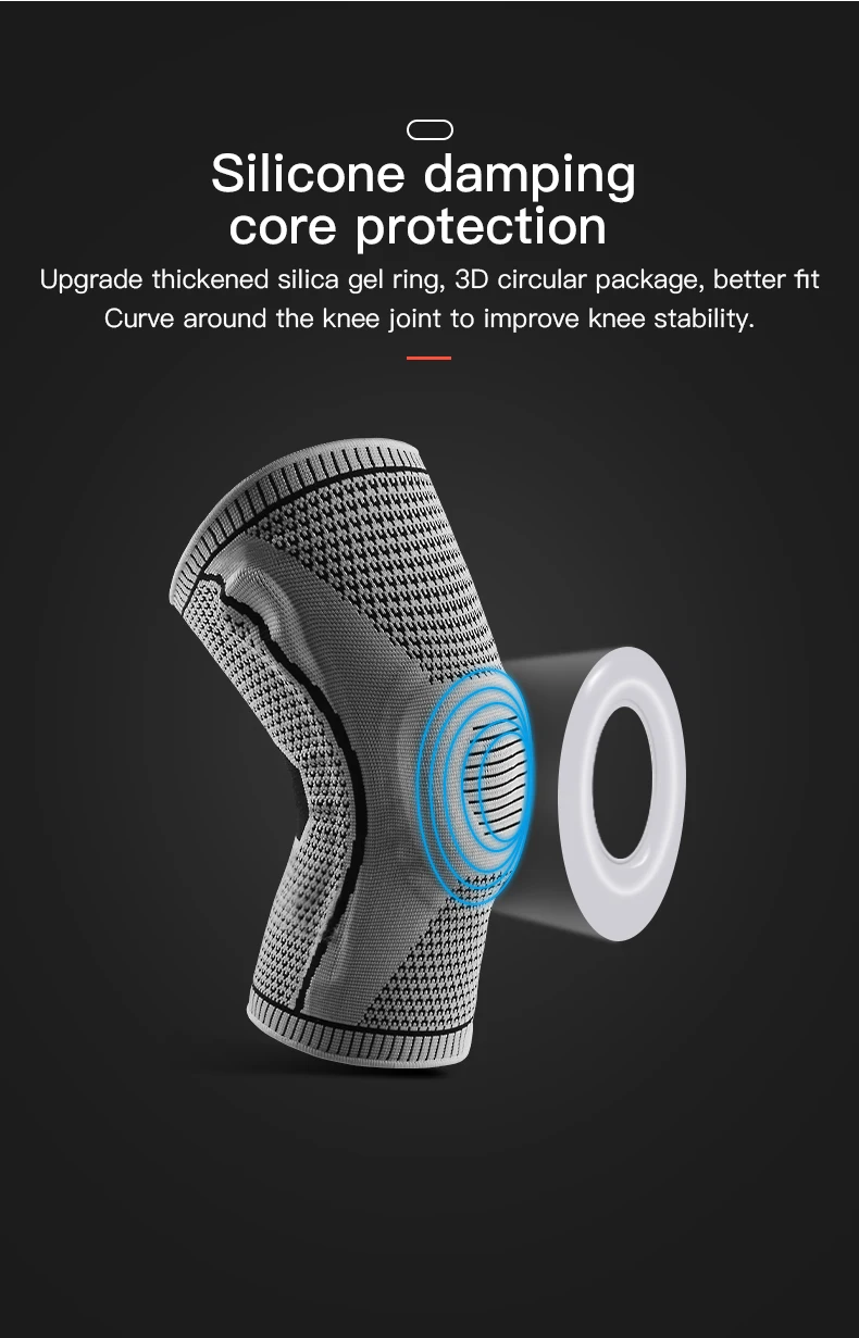 Double Compression Knee Sleeve Support for Knee Pain Sports Running Gym Joint Pain Relief Meniscus Tear Injury Recovery