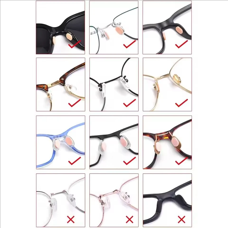 16/32 PCS OOLVS Soft Foam Nose Pads Self Adhesive Non-Slip Eyeglass Nose Pads, Thin Nosepads for Eyeglasses Sunglasses Glasses