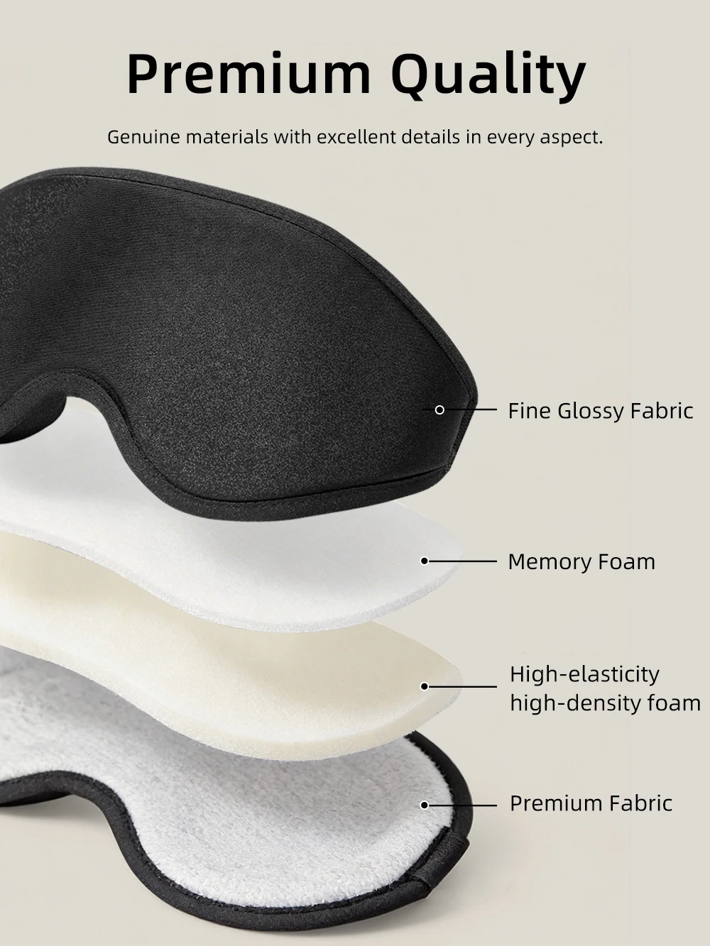 New 3D Sleep Eye Mask, Stereoscopic Men's and Women's Light Blocking Sleep Eye Mask, Travel Eye Mask