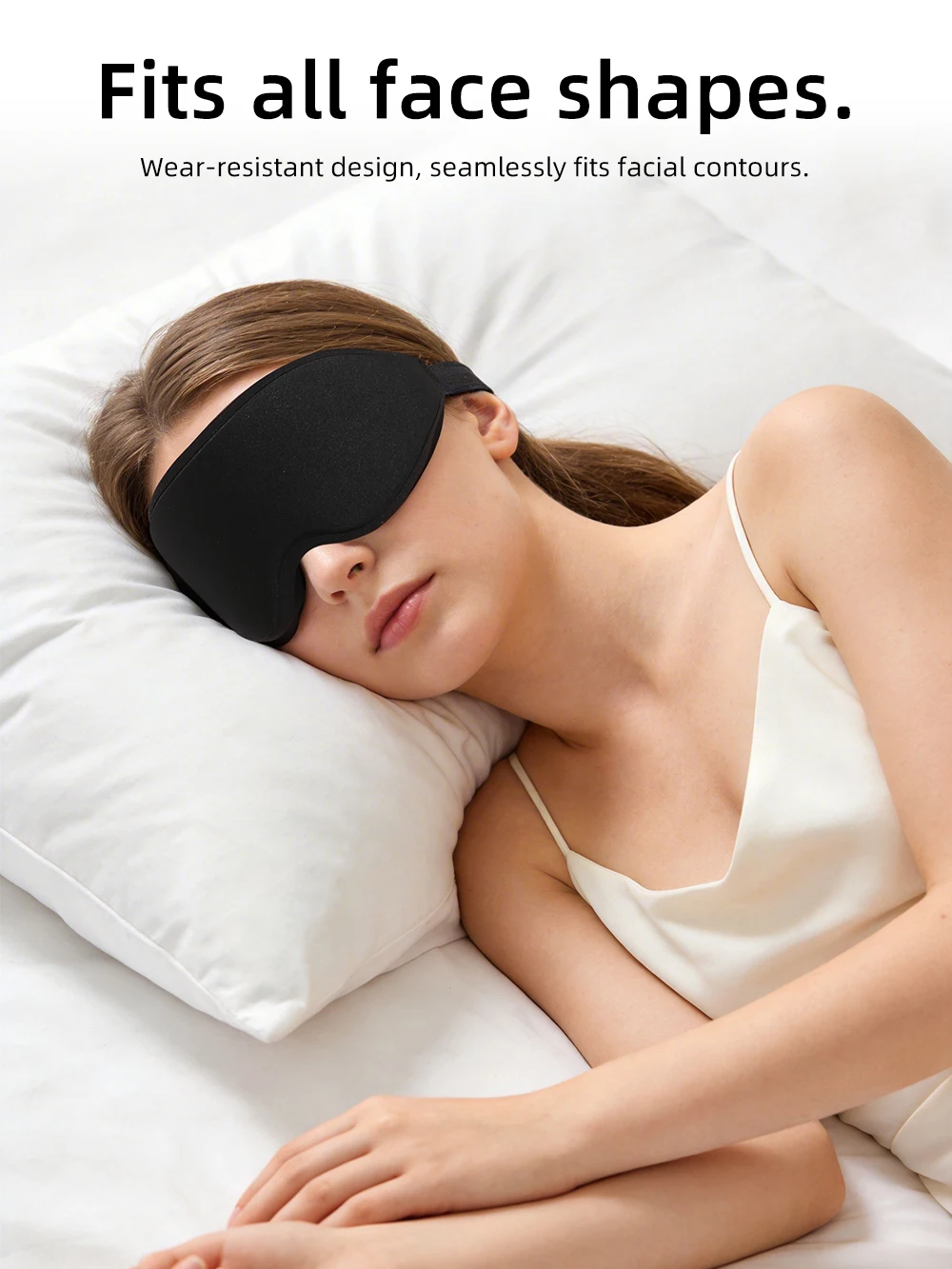 New 3D Sleep Eye Mask, Stereoscopic Men's and Women's Light Blocking Sleep Eye Mask, Travel Eye Mask